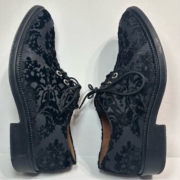 Givenchy Derby Shoes Black IT 38 Lace Velvet Leather Oxford - Picture 4 of 14